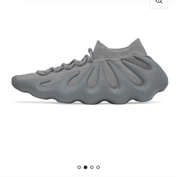 Gray Yeezy 450 Lace Up Sneakers